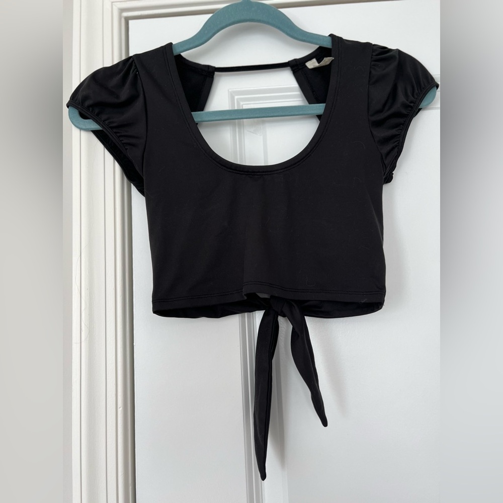 Intimately by Free People: scoop neck and open back with tie crop top